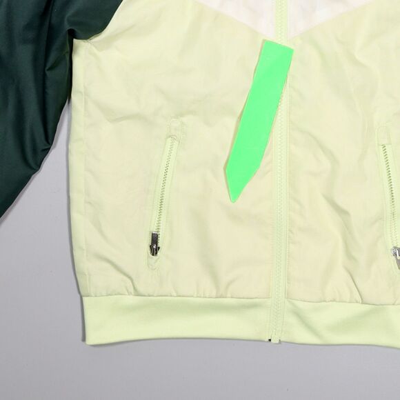 Nike Jacket Youth Size 6 Green Hooded Full Zip Windbreaker Lightweight 5-6 Yrs - Picture 6 of 9